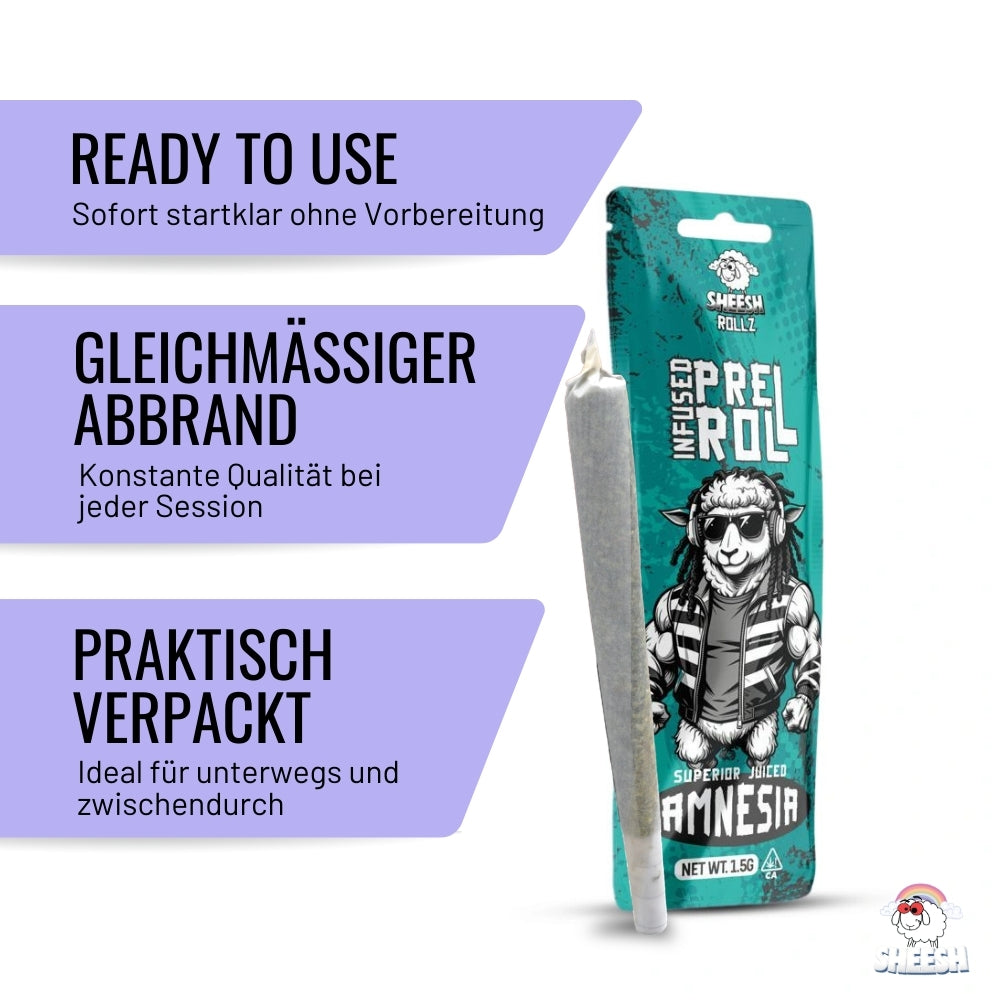 SHEESH Rollz - Amnesia - 1,5g Pre Roll