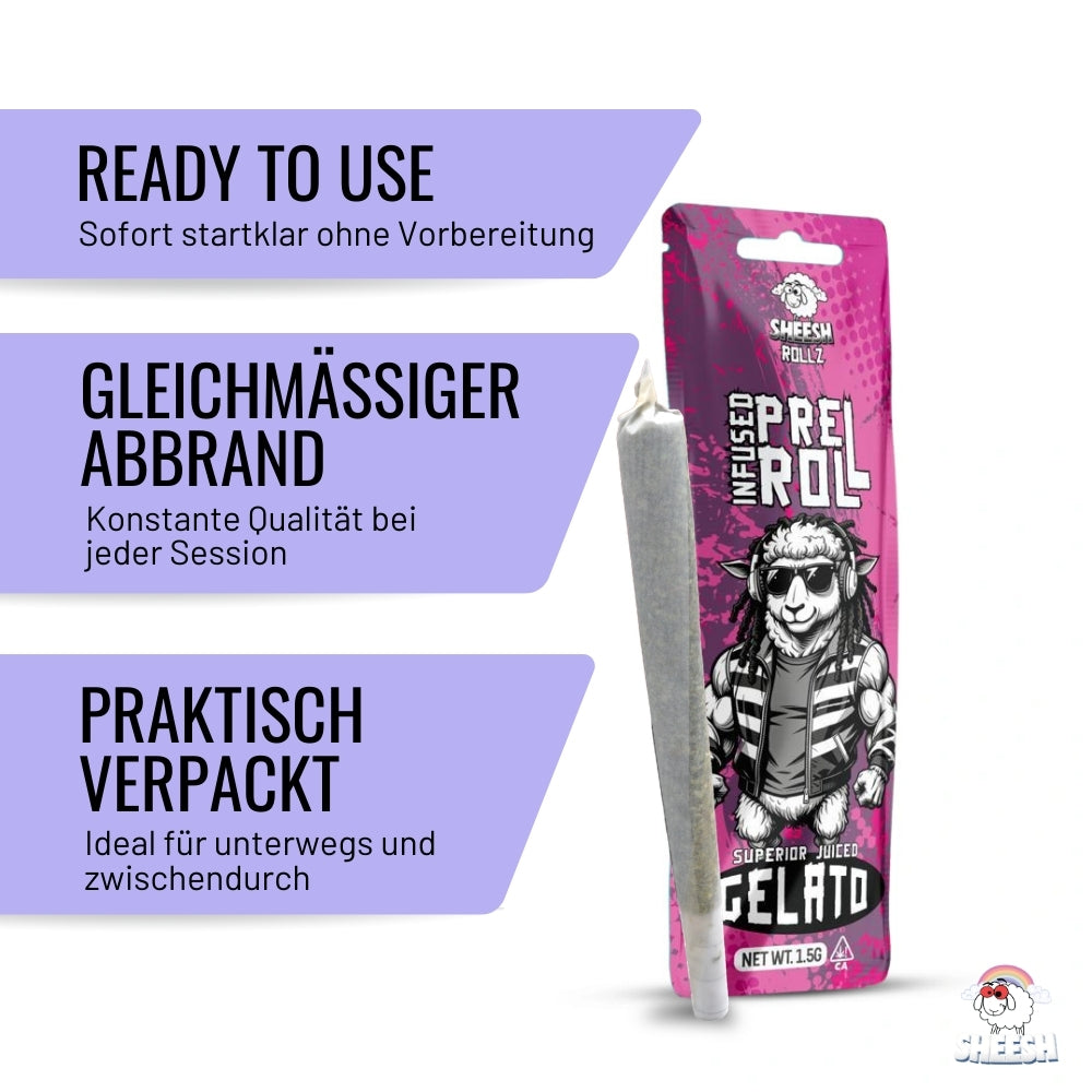 SHEESH Rollz - Gelato - 1,5g Pre Roll