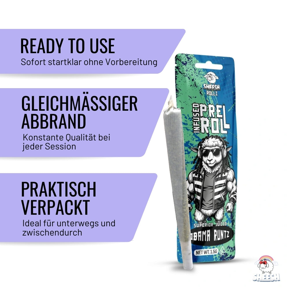 SHEESH Rollz - Obama Runtz - 1,5g Pre Roll