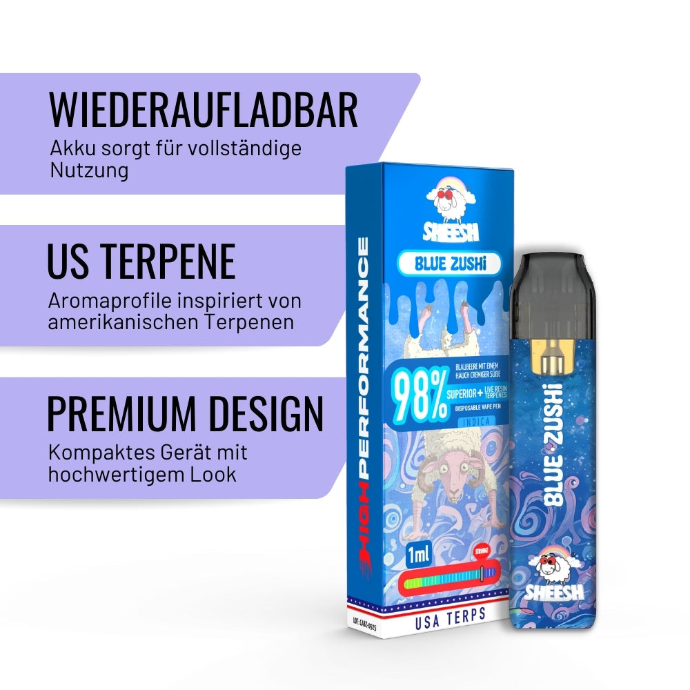 SHEESH - Superior Line - Blue Zushi - Superior Vape 1ml
