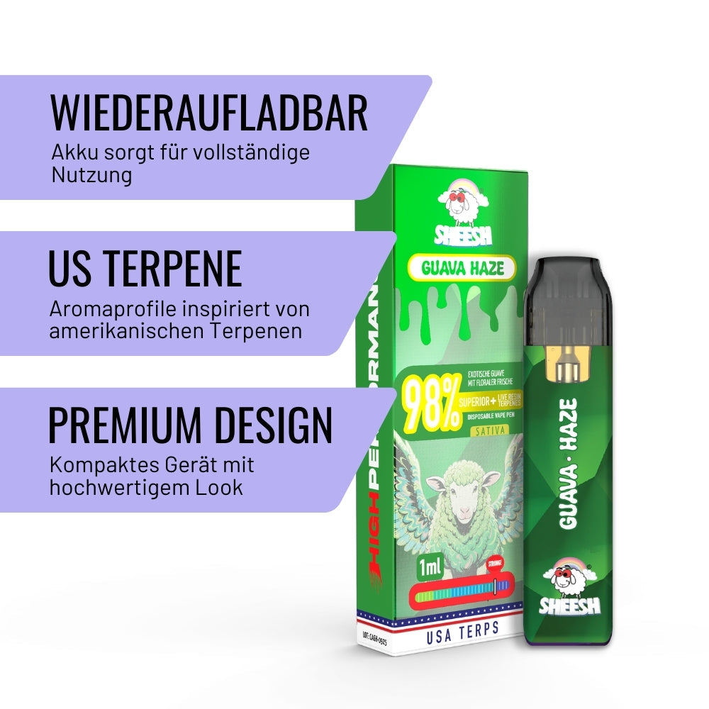 SHEESH - Superior Line - Guava Haze - Superior Vape 1m