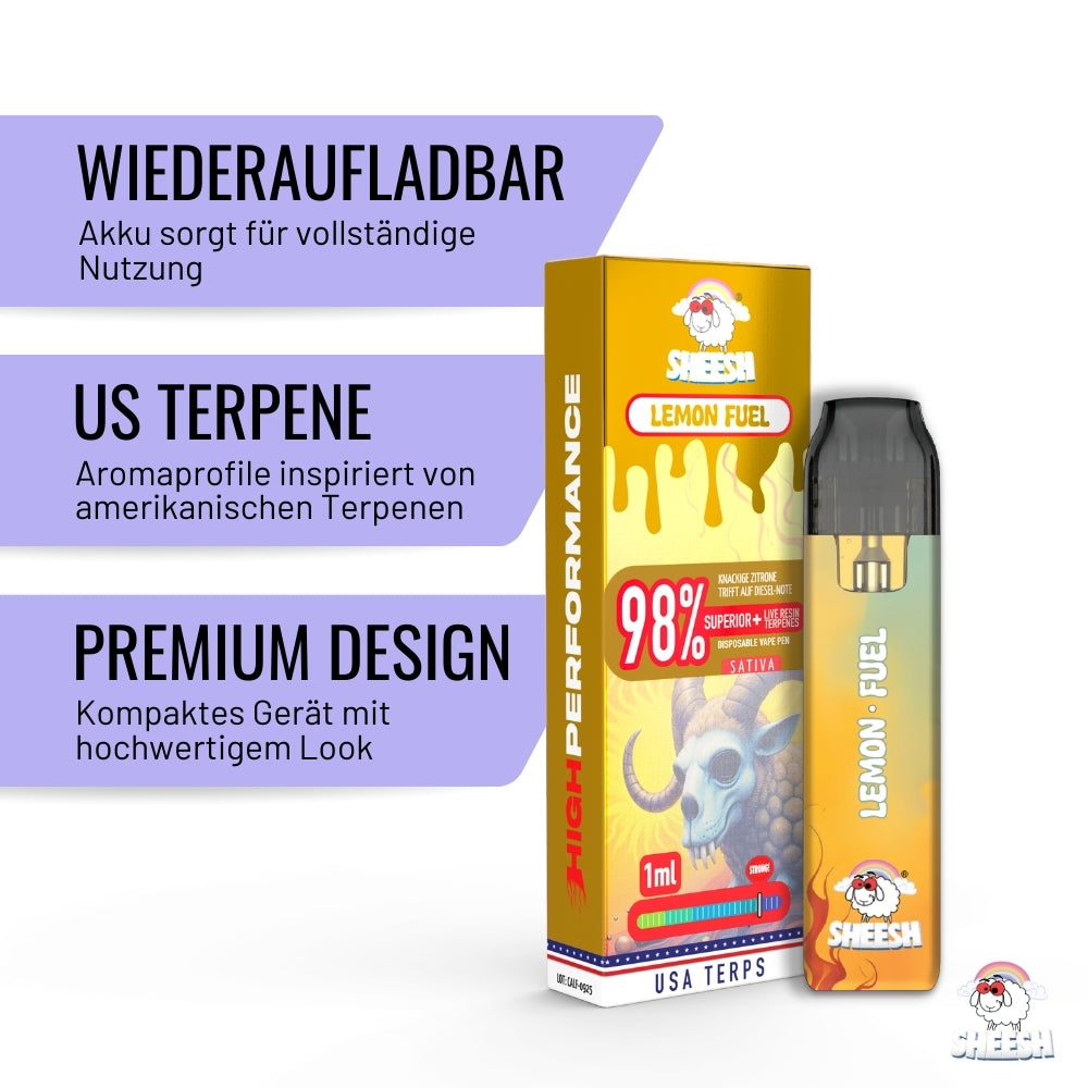 SHEESH - Superior Line - Lemon Fuel Superior Vape 1ml