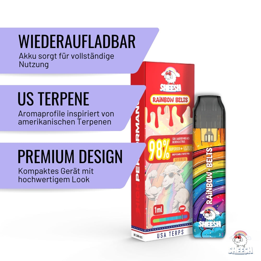 SHEESH - Superior Line - Rainbow Belts - Superior Vape 1ml