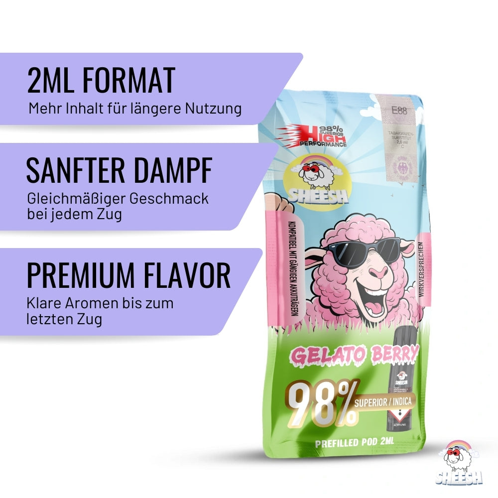 SHEESH - Signature Pod - Gelato Berry - Superior