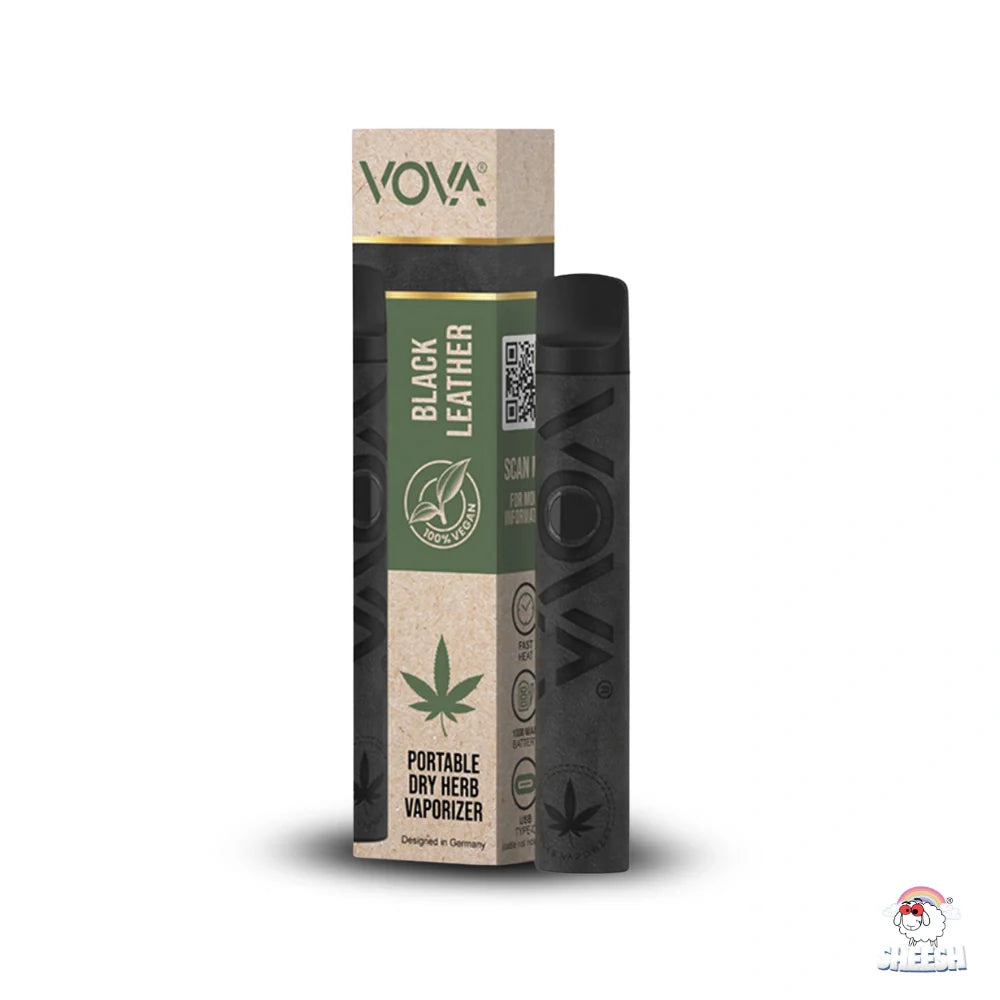 VOVA - Vaporizer - Black Leather - bubatzlegal24