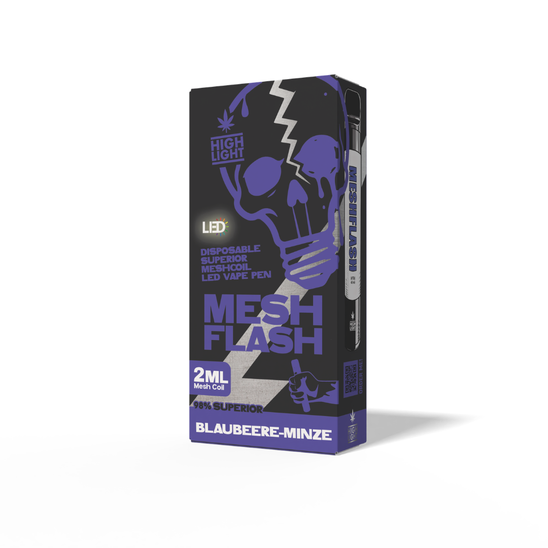 Mesh Flash - Blaubeere Minze - Superior Blend - Einweg Vape