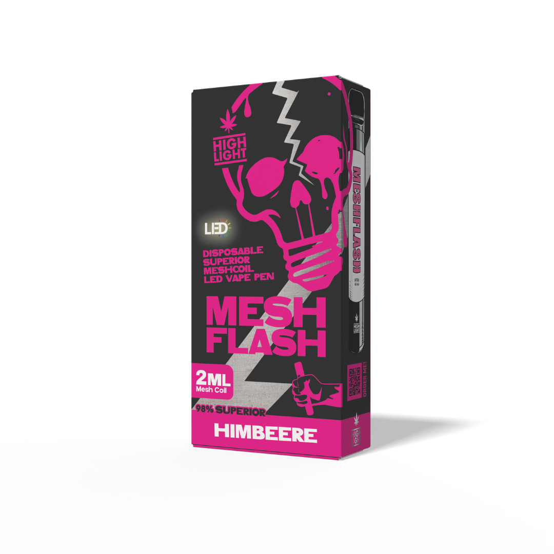 Mesh Flash - Himbeere - Superior Blend - Einweg Vape